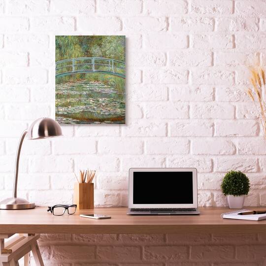 Stupell Industries Bridge Over Lilies Monet Classic Painting